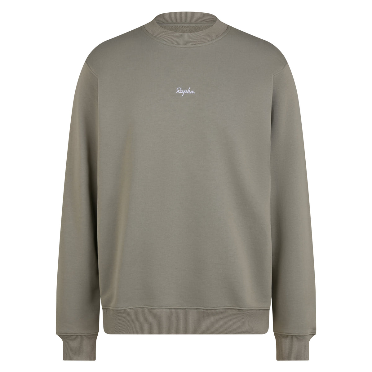 Men's Heavyweight Cotton Sweatshirt - Khaki/White