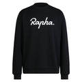 Men's Heavyweight Cotton Sweatshirt - Large Logo - Black/White