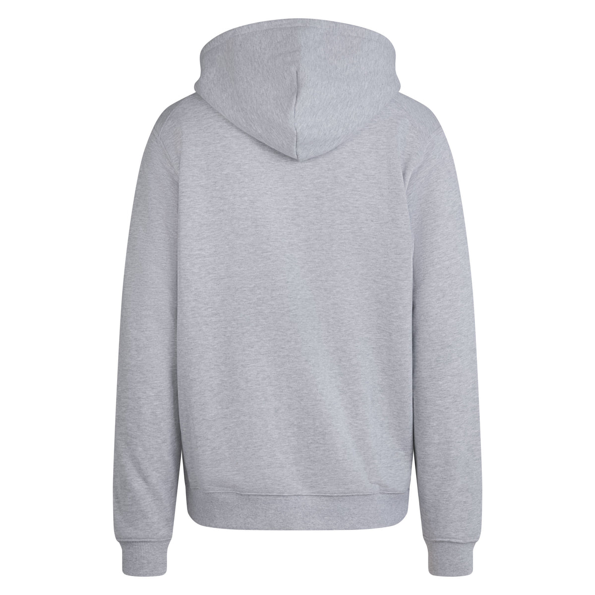 Men's Heavyweight Cotton Hoodie - Grey/High-Vis Pink