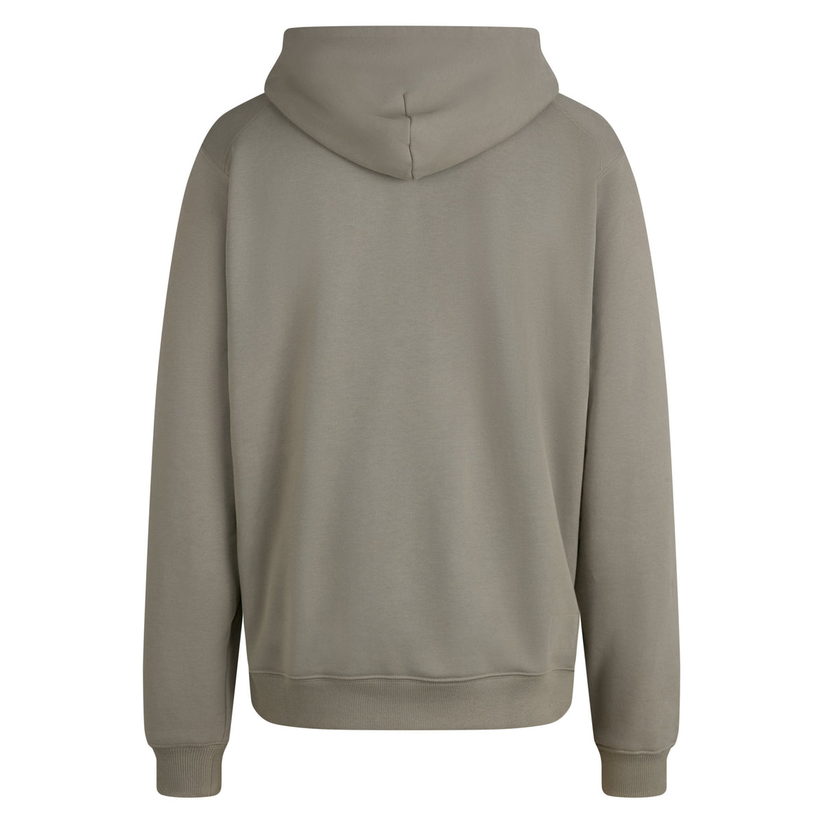 Men's Heavyweight Cotton Hoodie - Khaki/White