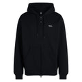 Men's Heavyweight Cotton Zip Hoodie - Black / White