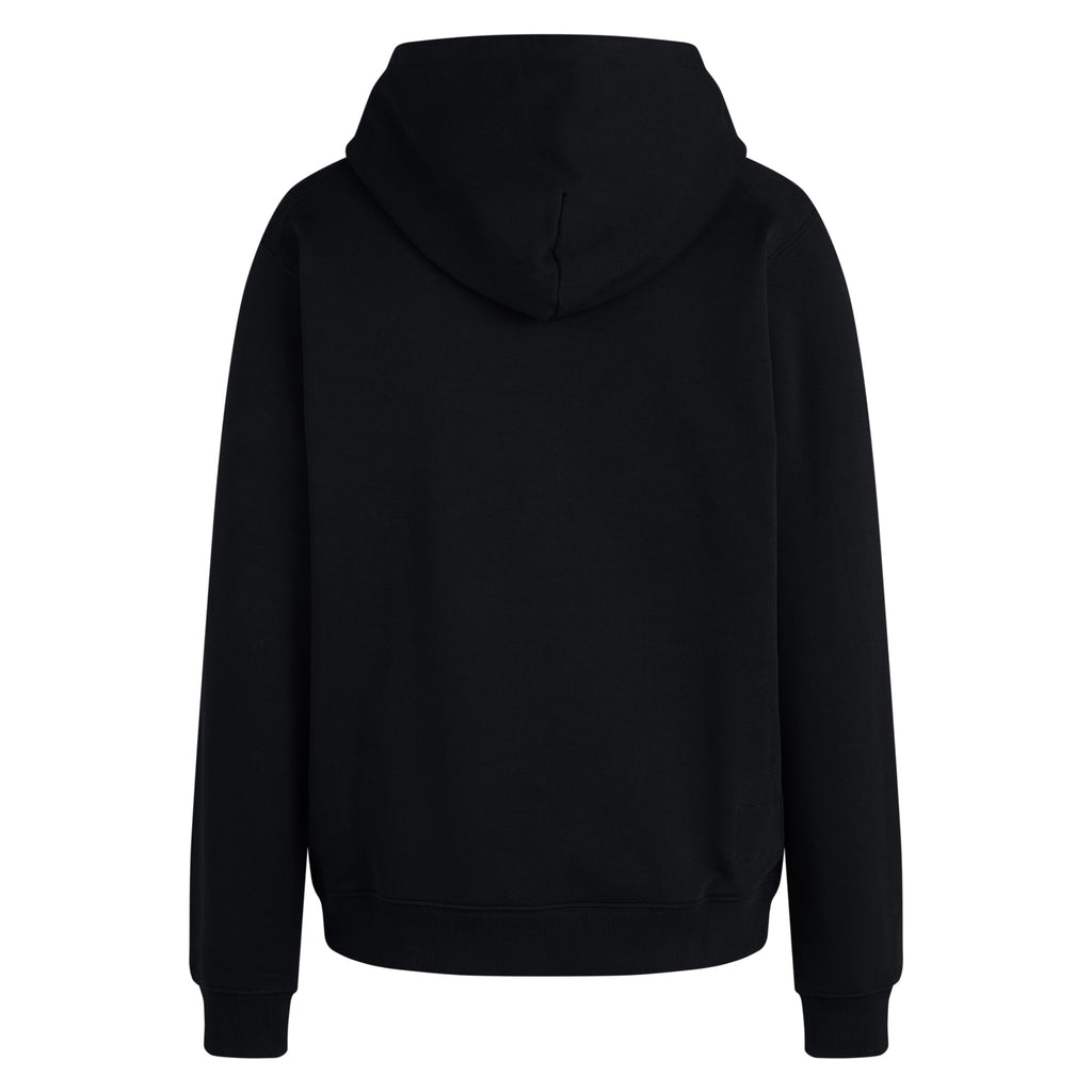 Men's Heavyweight Cotton Zip Hoodie - Black / White