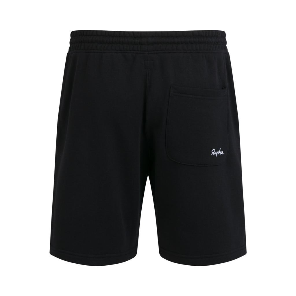 Men's Heavyweight Cotton Sweatshort - Black/White