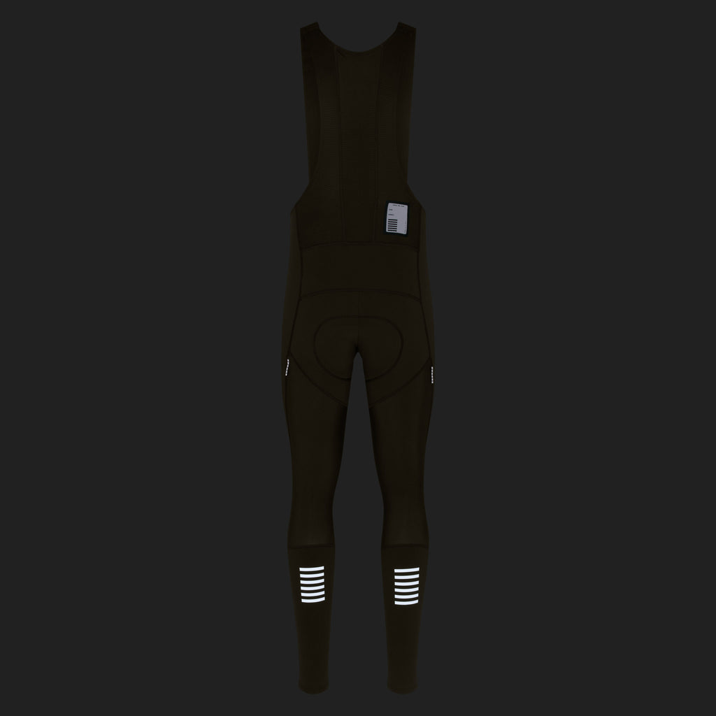 Men's Pro Team Winter Tights III - Dark Green/White