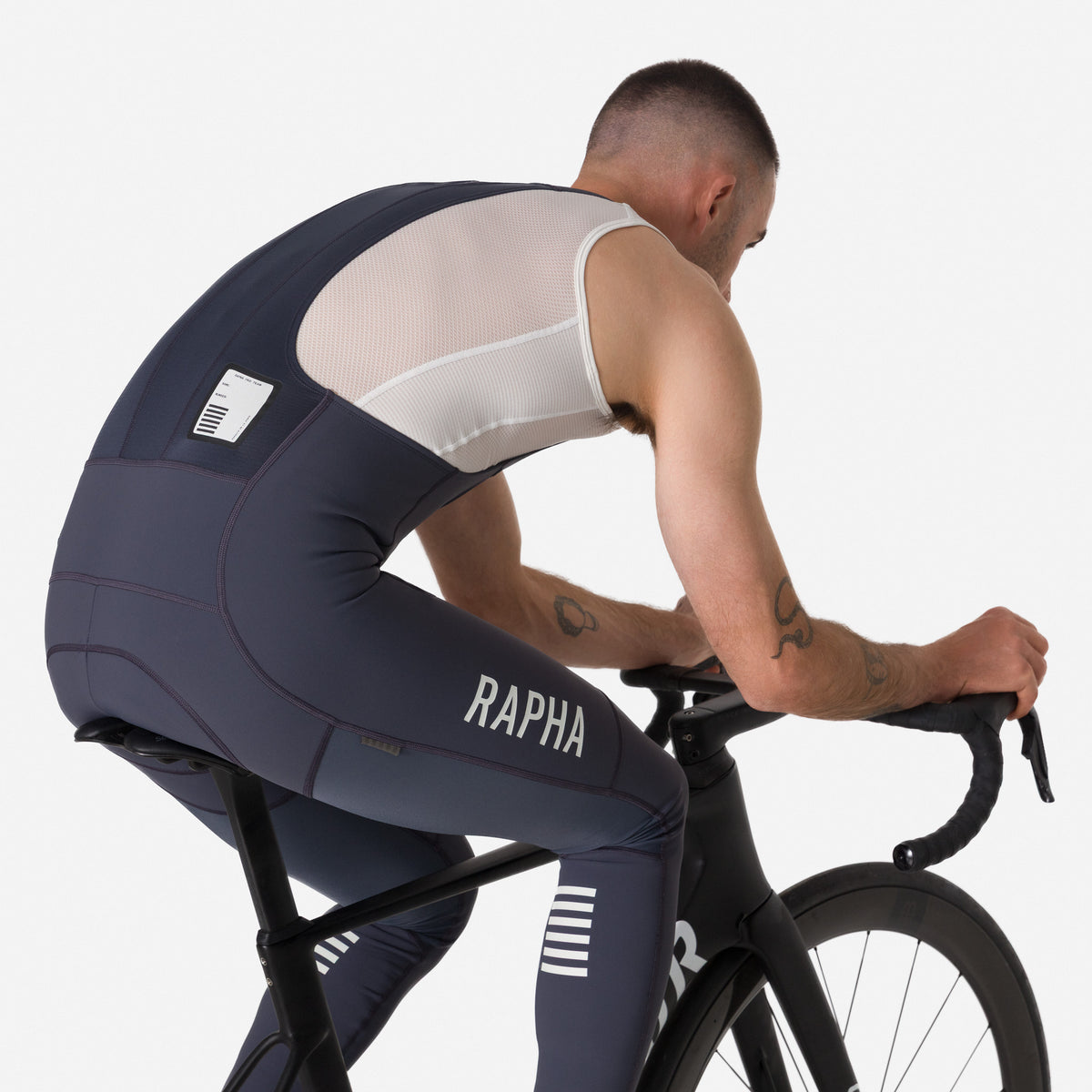 Men's Pro Team Winter Tights III - Dark Grey/White