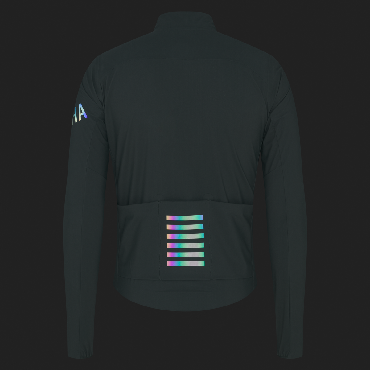 Men's Pro Team Long Sleeve Shadow Jersey - Laurel/Rainbow Reflective