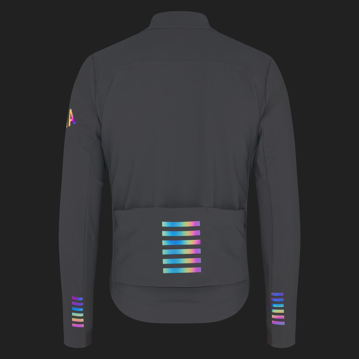 Men's Pro Team Shadow Winter Jacket - Smoky Silver/Rainbow Reflective