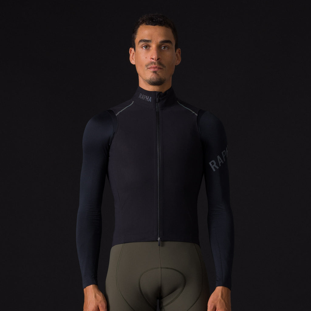 Men's Pro Team Shadow Gilet - Black/Rainbow Reflective