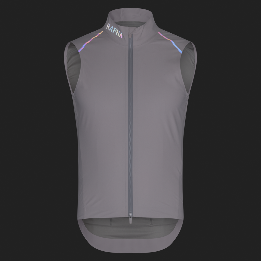 Men's Pro Team Shadow Gilet - Blush/Rainbow Reflective