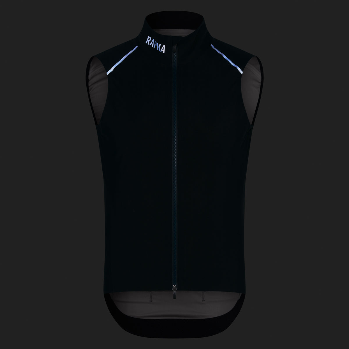 Men's Pro Team Shadow Gilet - Carbon/Silver Reflective