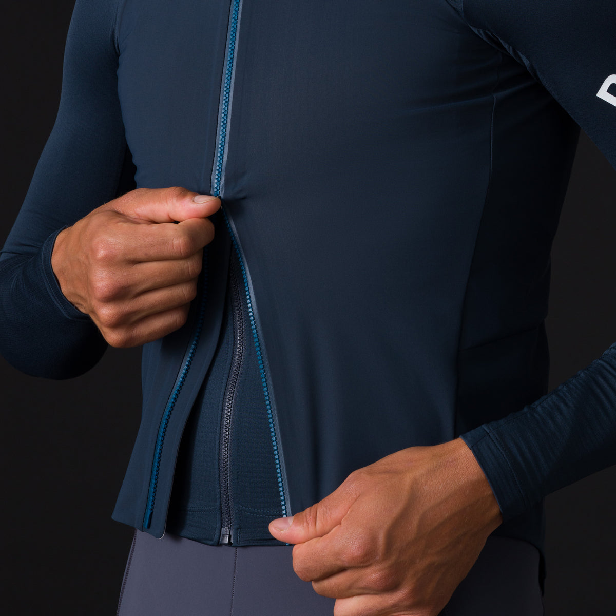 Men's Pro Team Shadow Gilet - Carbon/Silver Reflective