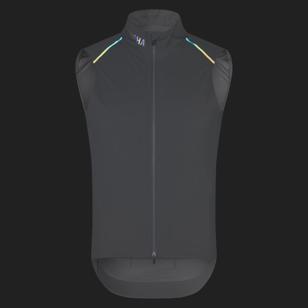 Men's Pro Team Shadow Gilet - Smoky Silver/Rainbow Reflective