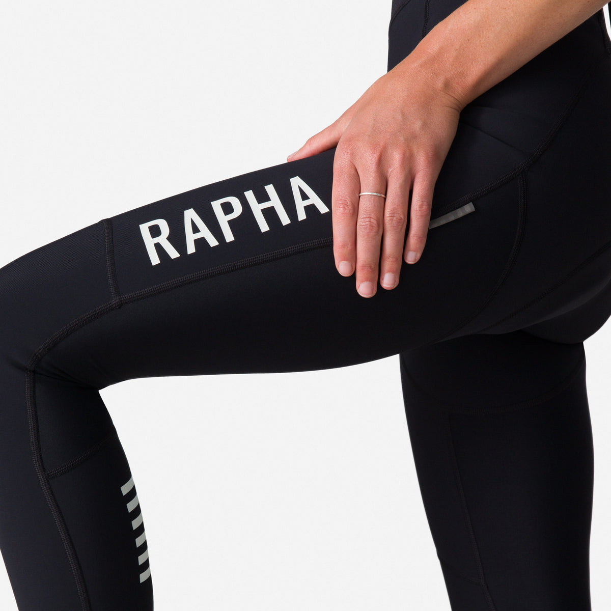 Women's Pro Team Winter Tights III - Black/White