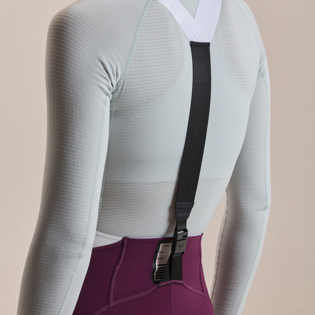 Women's Pro Team Winter Tights III - Plum/White