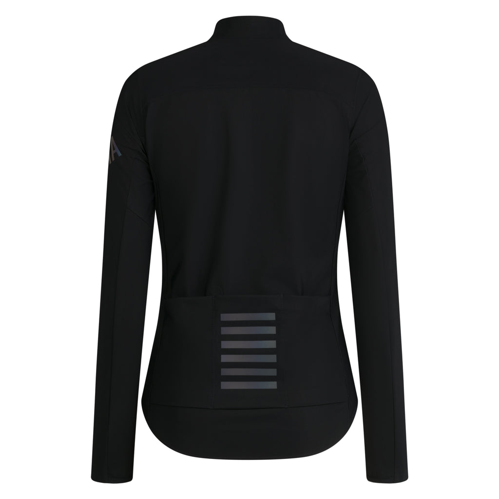 Women's Pro Team Long Sleeve Shadow Jersey - Black/Rainbow Reflective