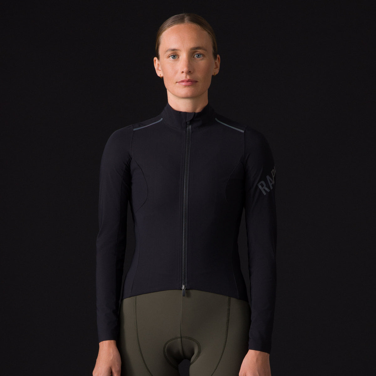 Women's Pro Team Long Sleeve Shadow Jersey - Black/Rainbow Reflective