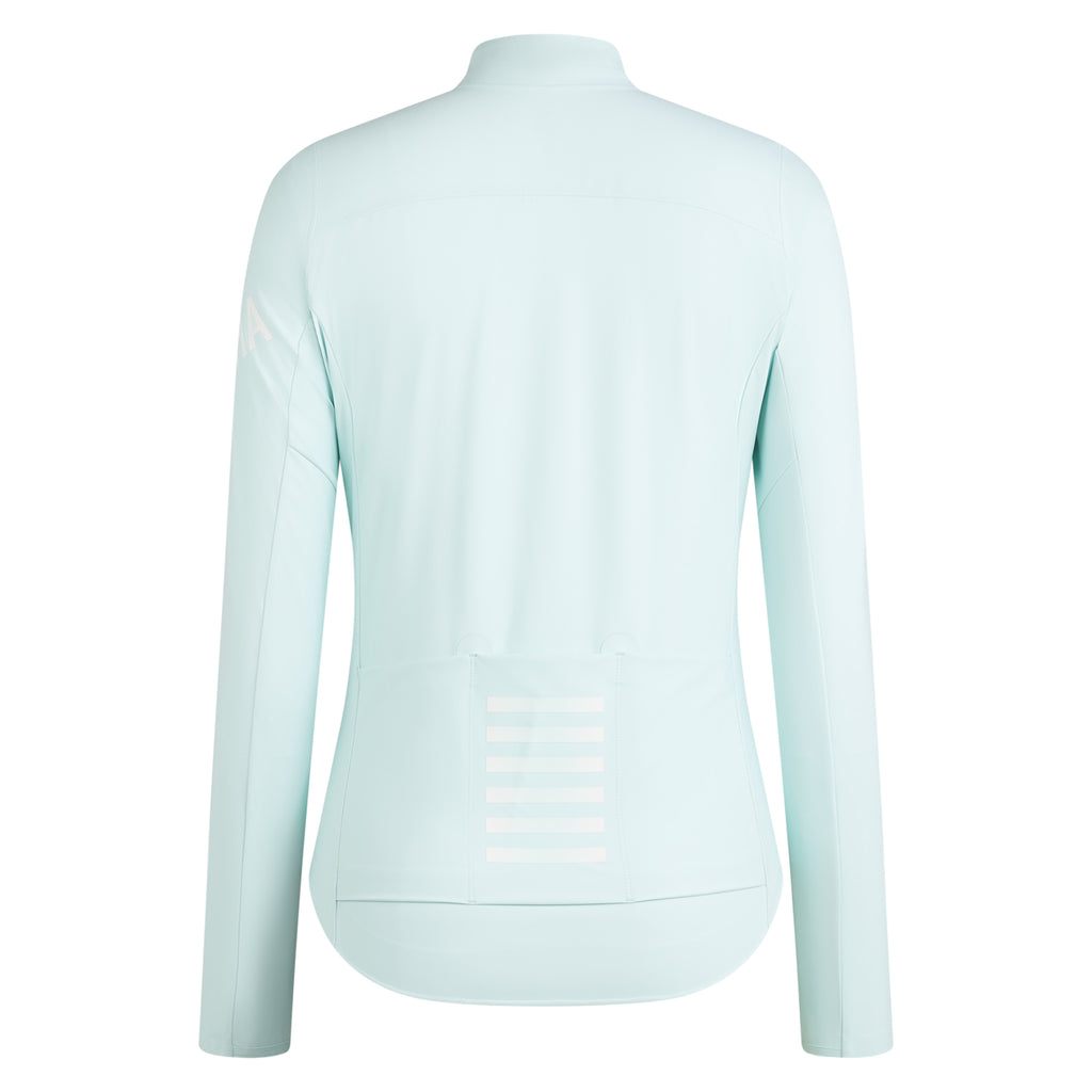 Women's Pro Team Long Sleeve Shadow Jersey - Aqua/White Reflective