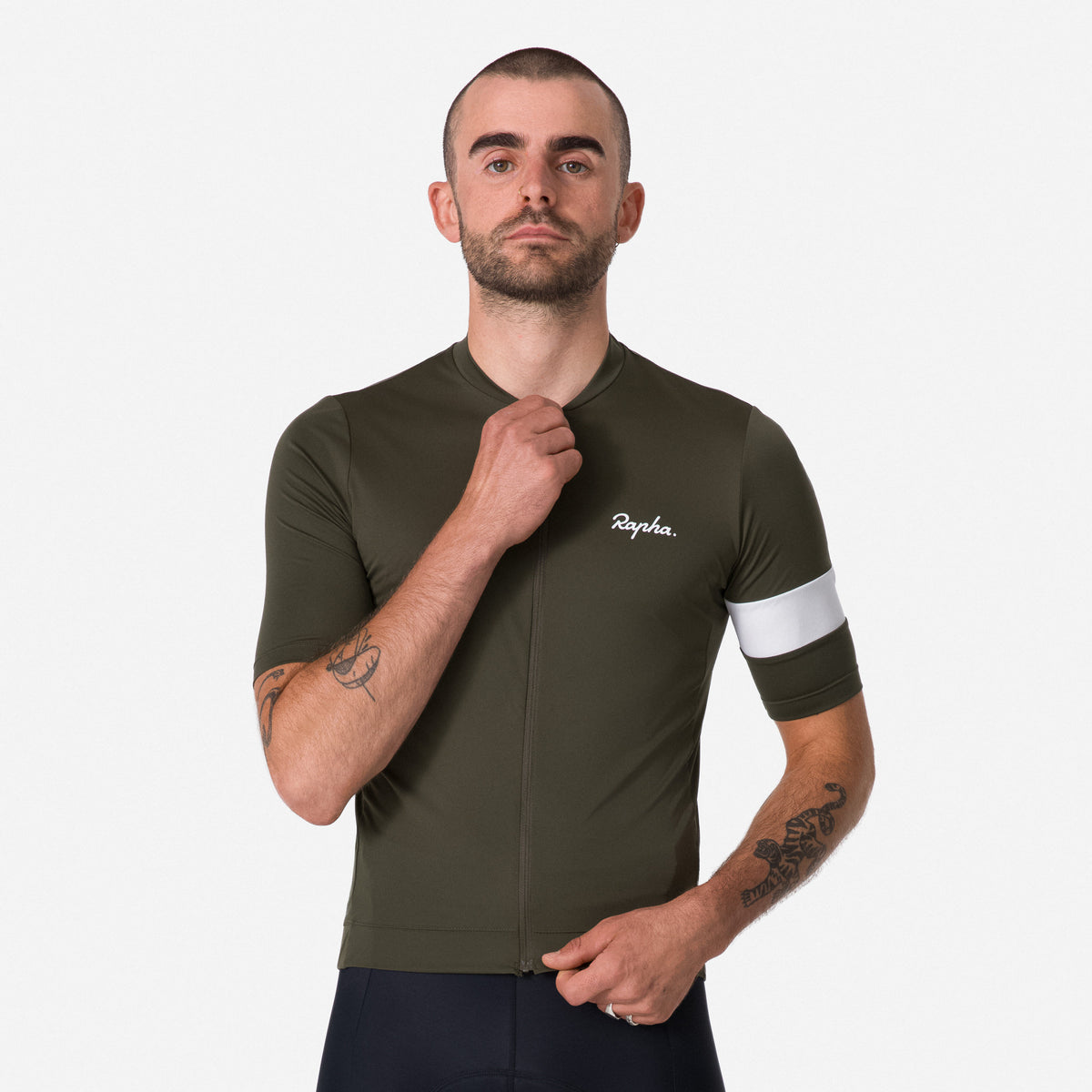 Men's Core Jersey - Dark Green/White