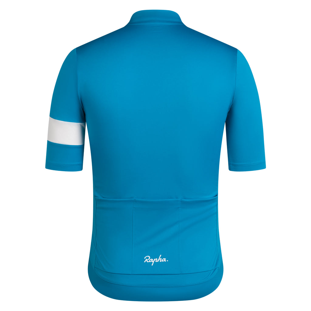 Men's Core Jersey - Teal Blue/White