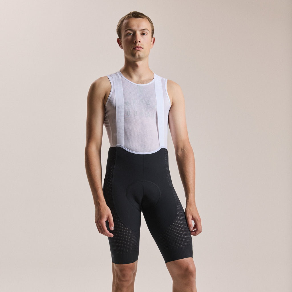 Men's Pro Team Ghost Bib Shorts - Long - Black/White