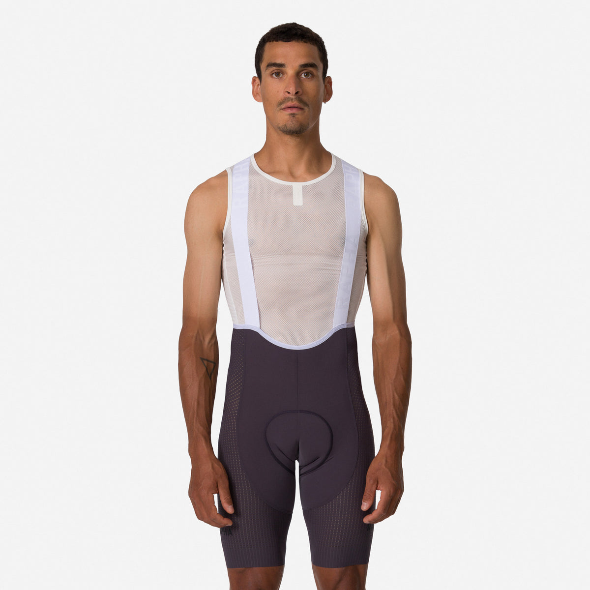 Men's Pro Team Ghost Bib Shorts - Long - Iron Grey/White