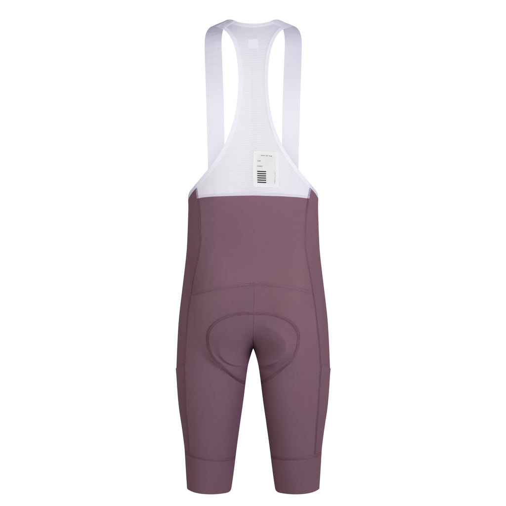 Men's Pro Team Cargo Bib Shorts - Long - Amethyst/White