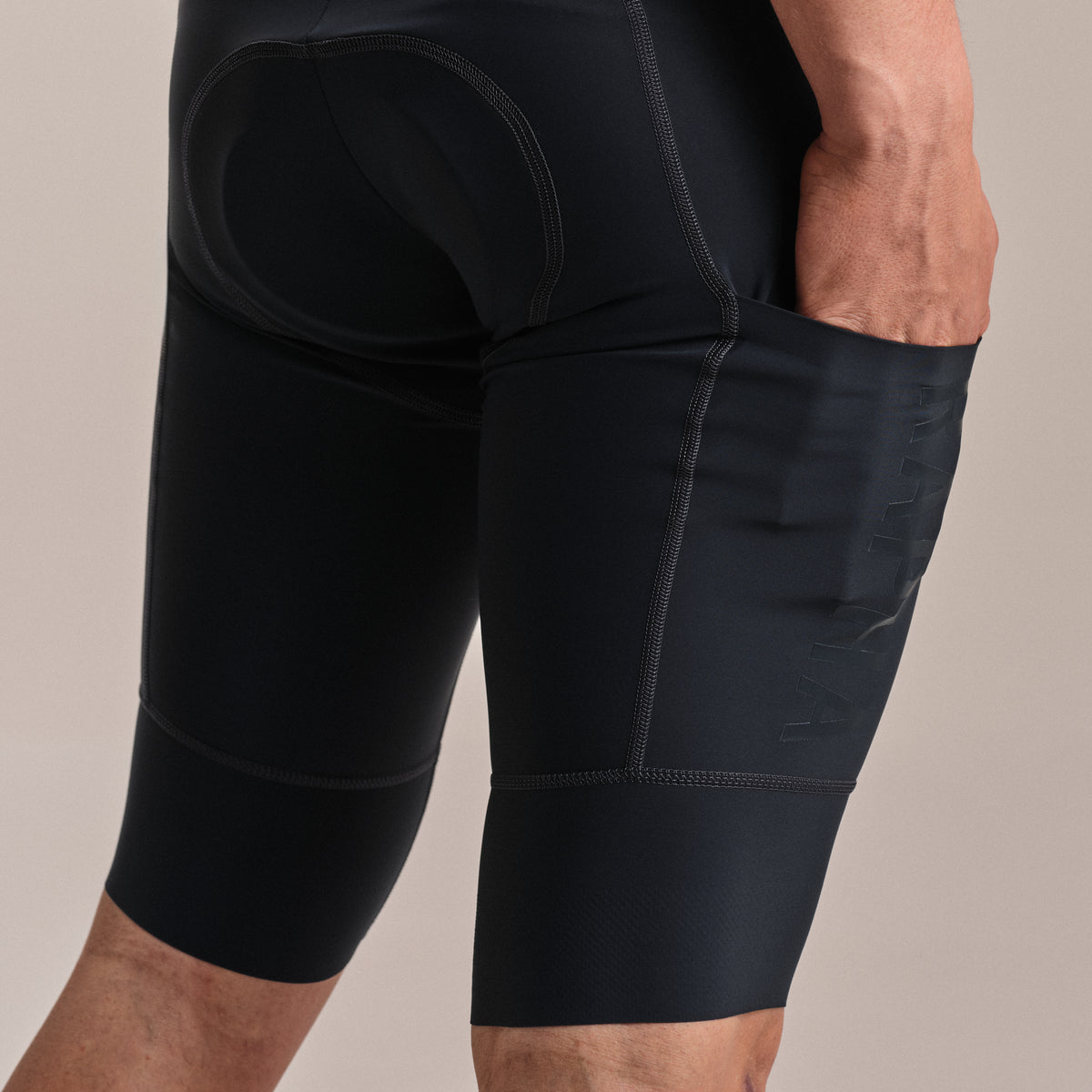 Men's Pro Team Cargo Bib Shorts - Long - Carbon/Dark Grey