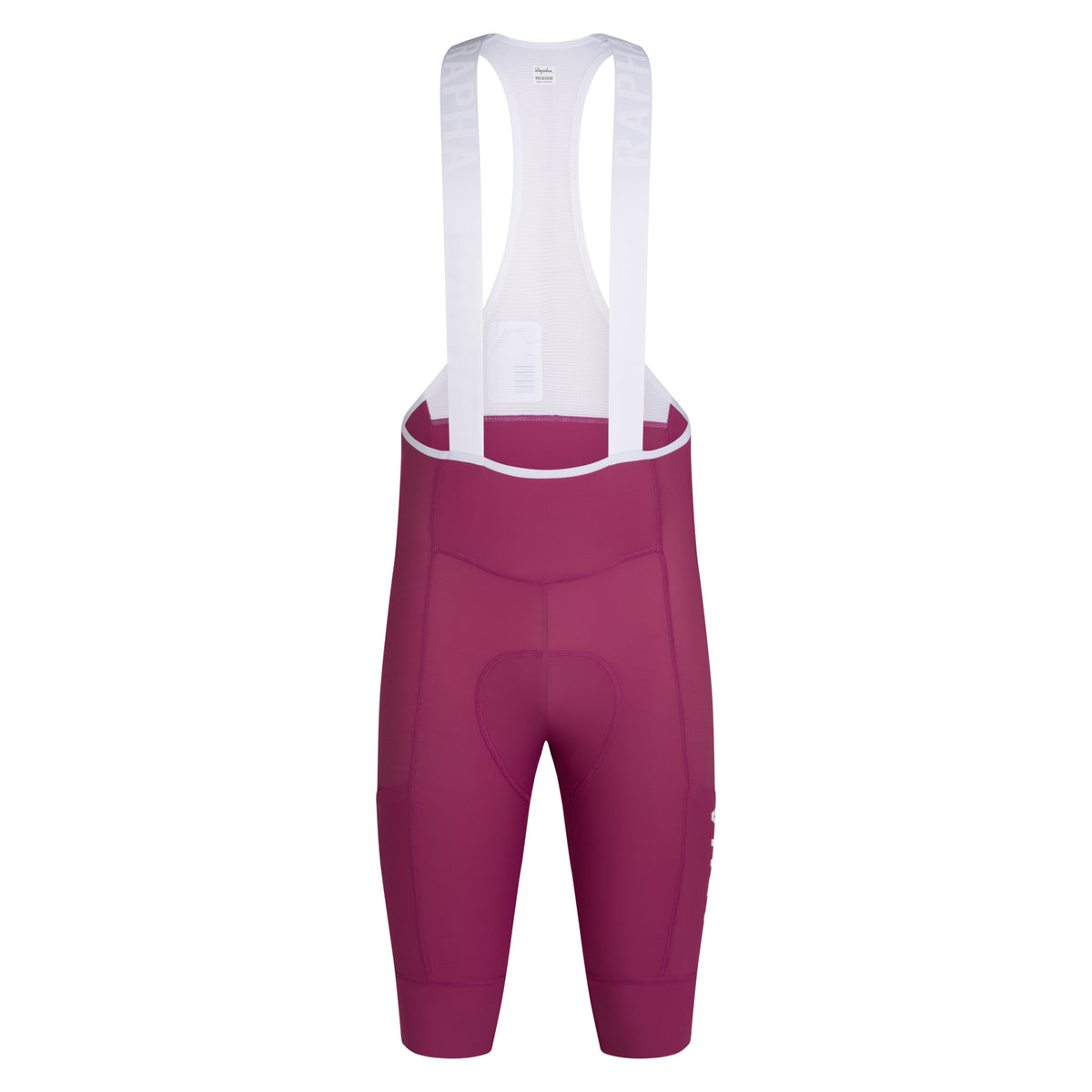 Men's Pro Team Cargo Bib Shorts - Long - Raspberry/White