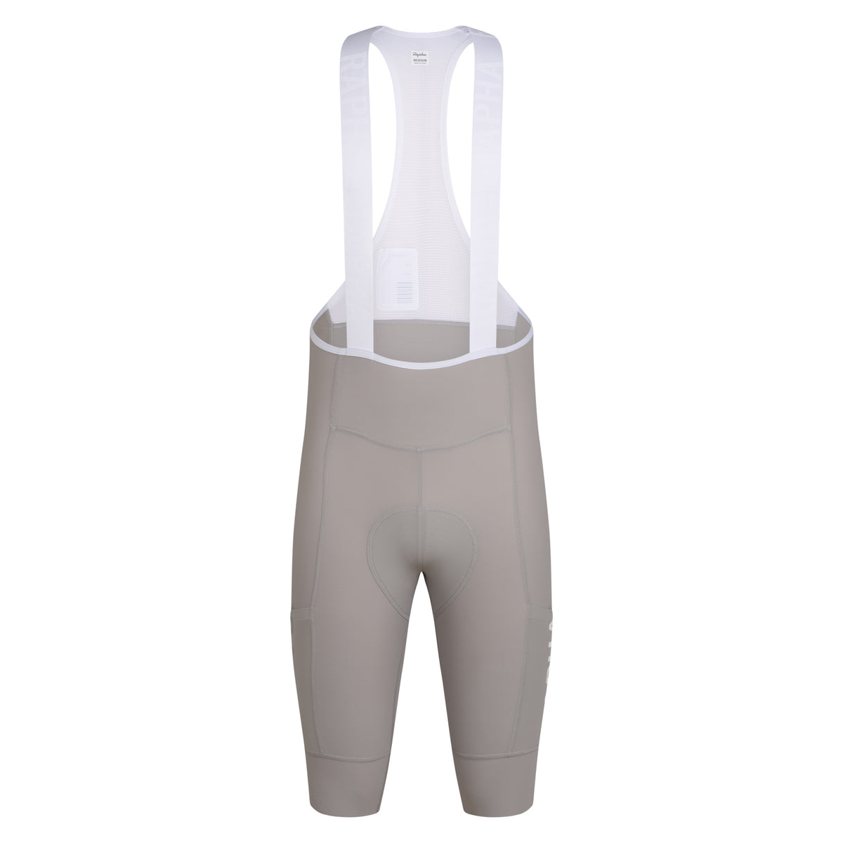 Men's Pro Team Cargo Bib Shorts - Long - Smoky Silver/White