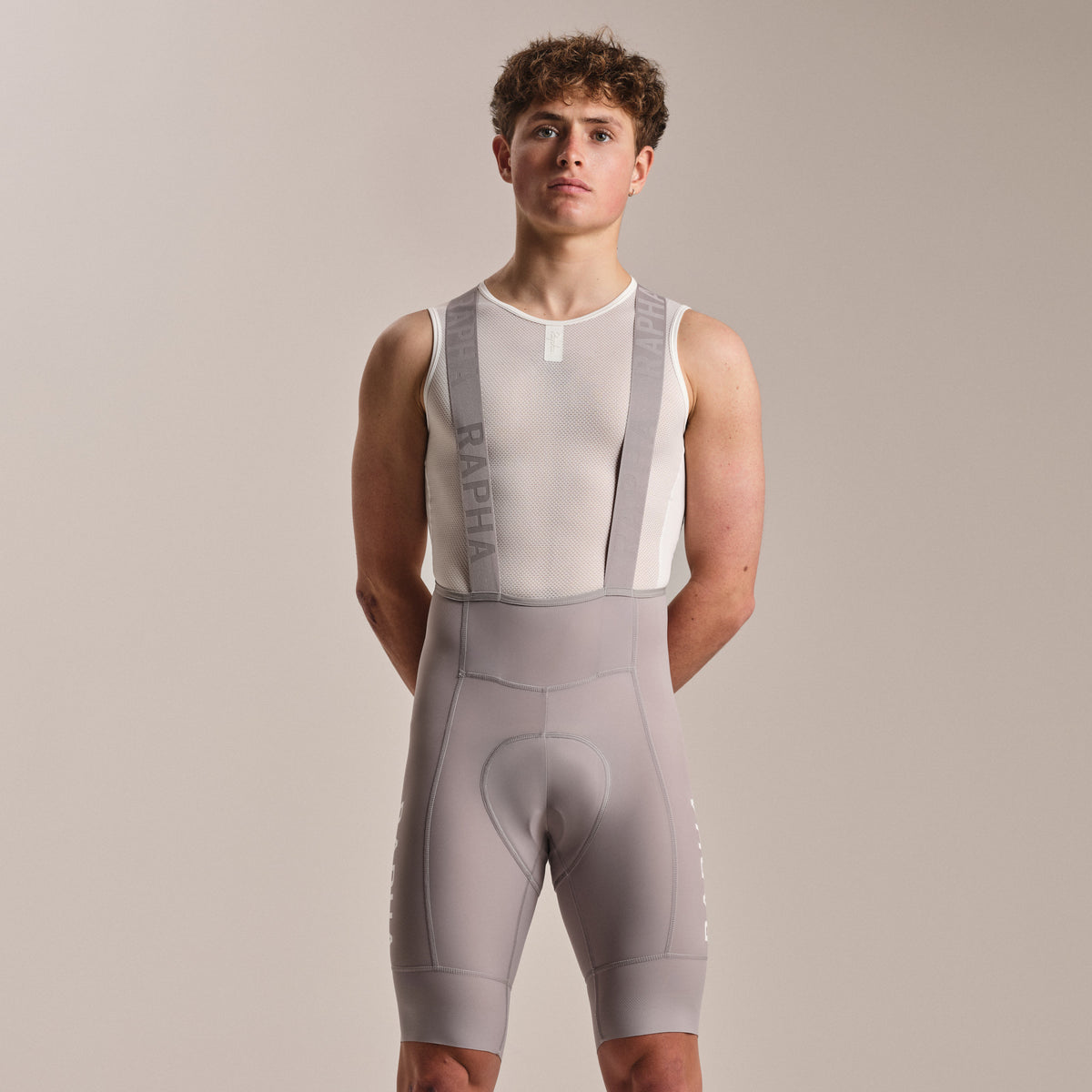 Men's Pro Team Training Bib Shorts II - Regular - Smoky Silver/Smoky Silver
