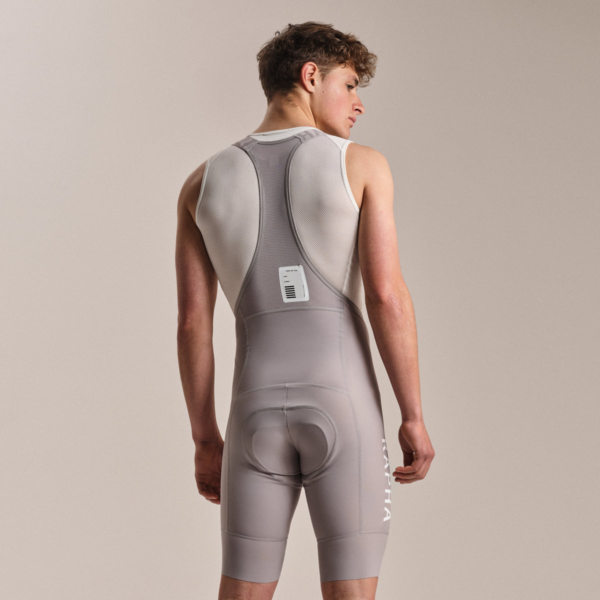 Men's Pro Team Training Bib Shorts II - Regular - Smoky Silver/Smoky Silver