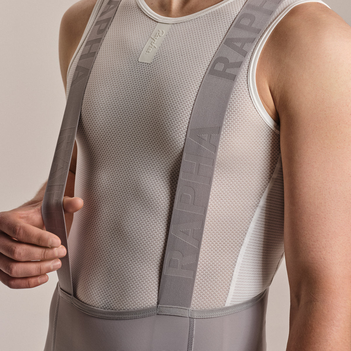 Men's Pro Team Training Bib Shorts II - Regular - Smoky Silver/Smoky Silver