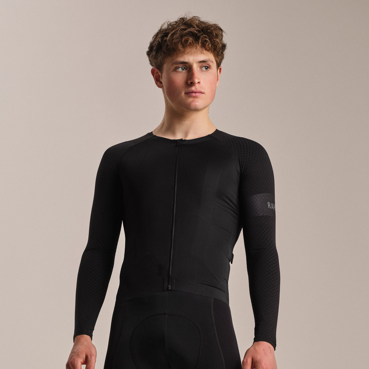 Men's Pro Team Long Sleeve Aero Jersey - Black/Black - Restock Coming Soon