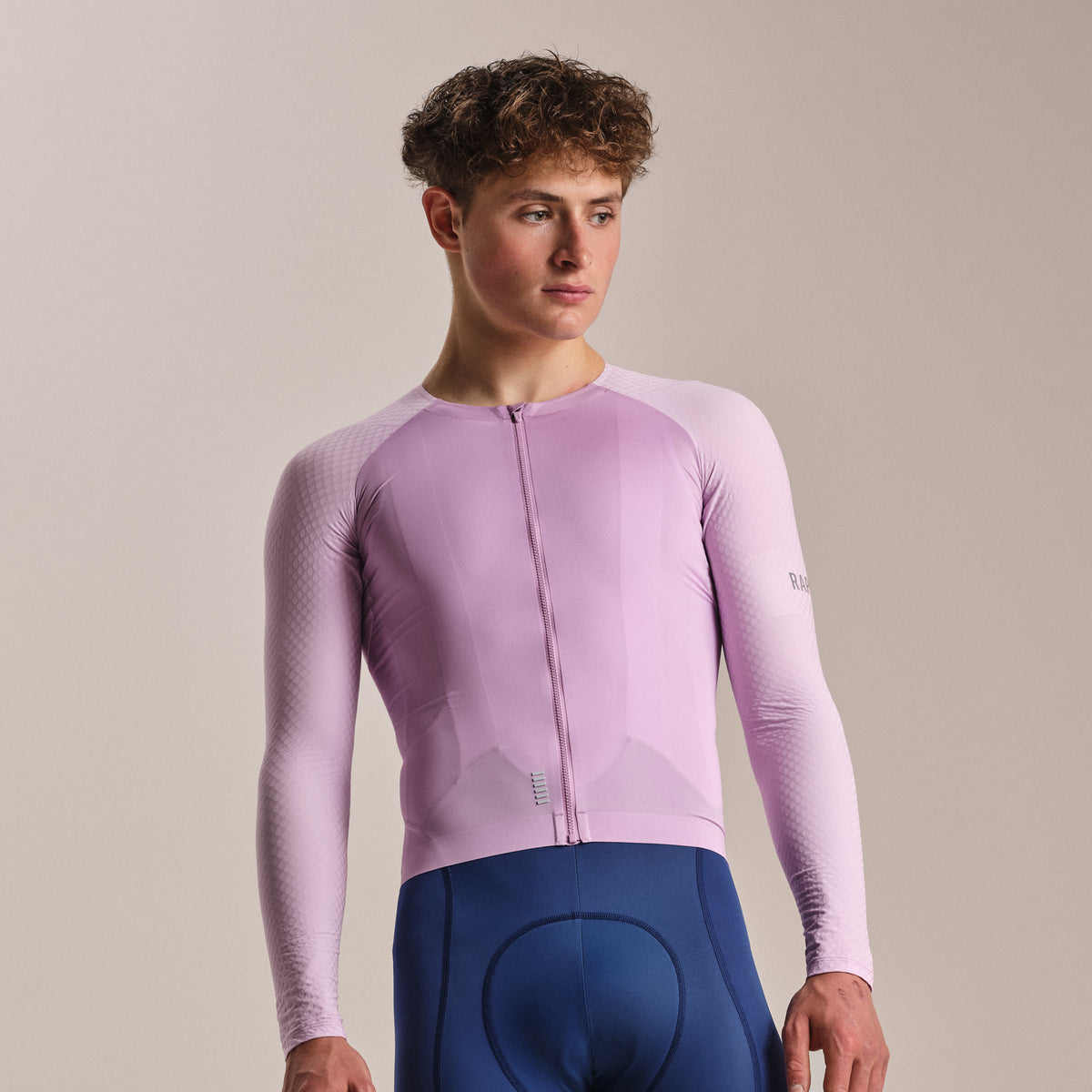 Men's Pro Team Long Sleeve Aero Jersey - Quartz/Silver