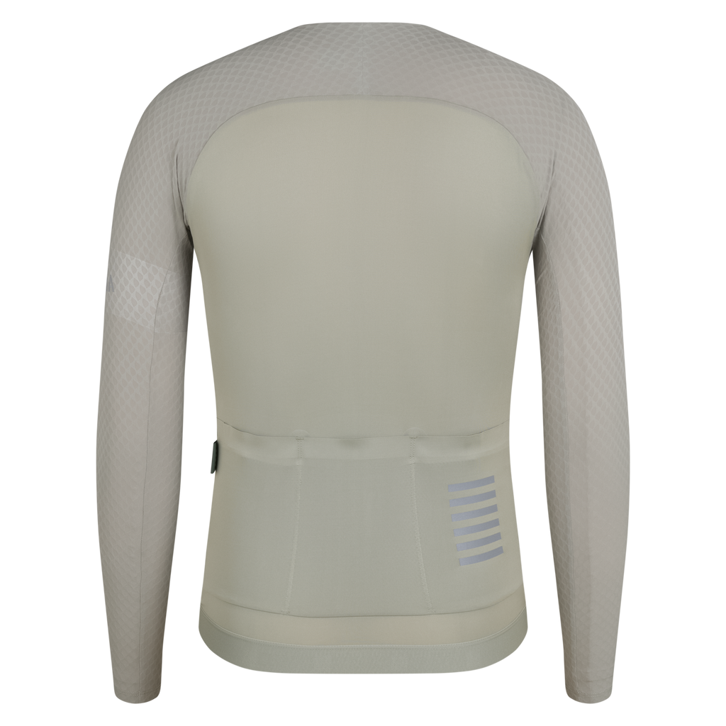 Men's Pro Team Long Sleeve Aero Jersey - Seagrass/Silver Reflective