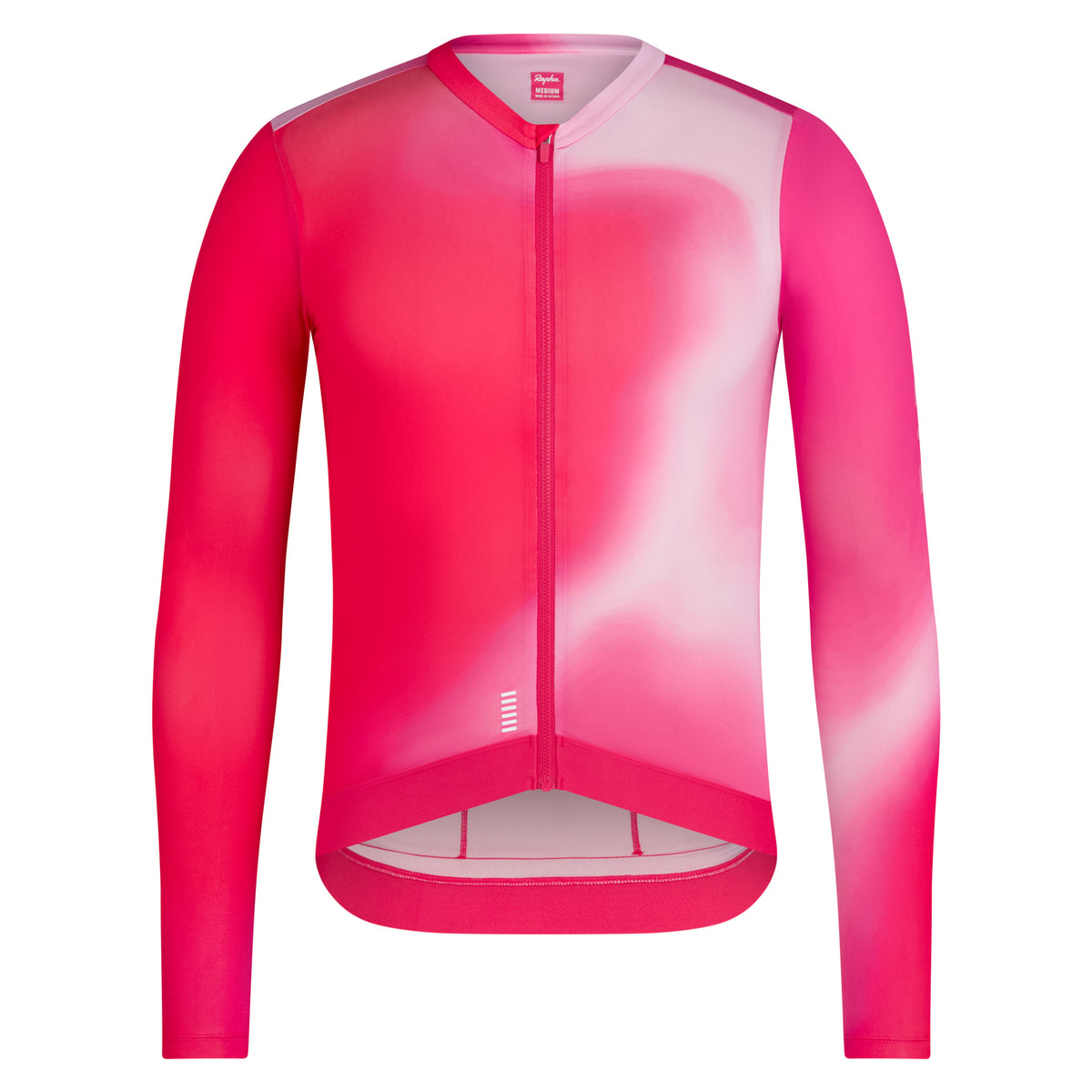 Men's Pro Team Long Sleeve Lightweight Jersey III - Surface Print - Pink