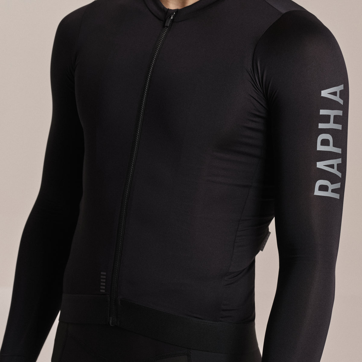 Men's Pro Team Long Sleeve Lightweight Jersey III - Black/Dark Grey