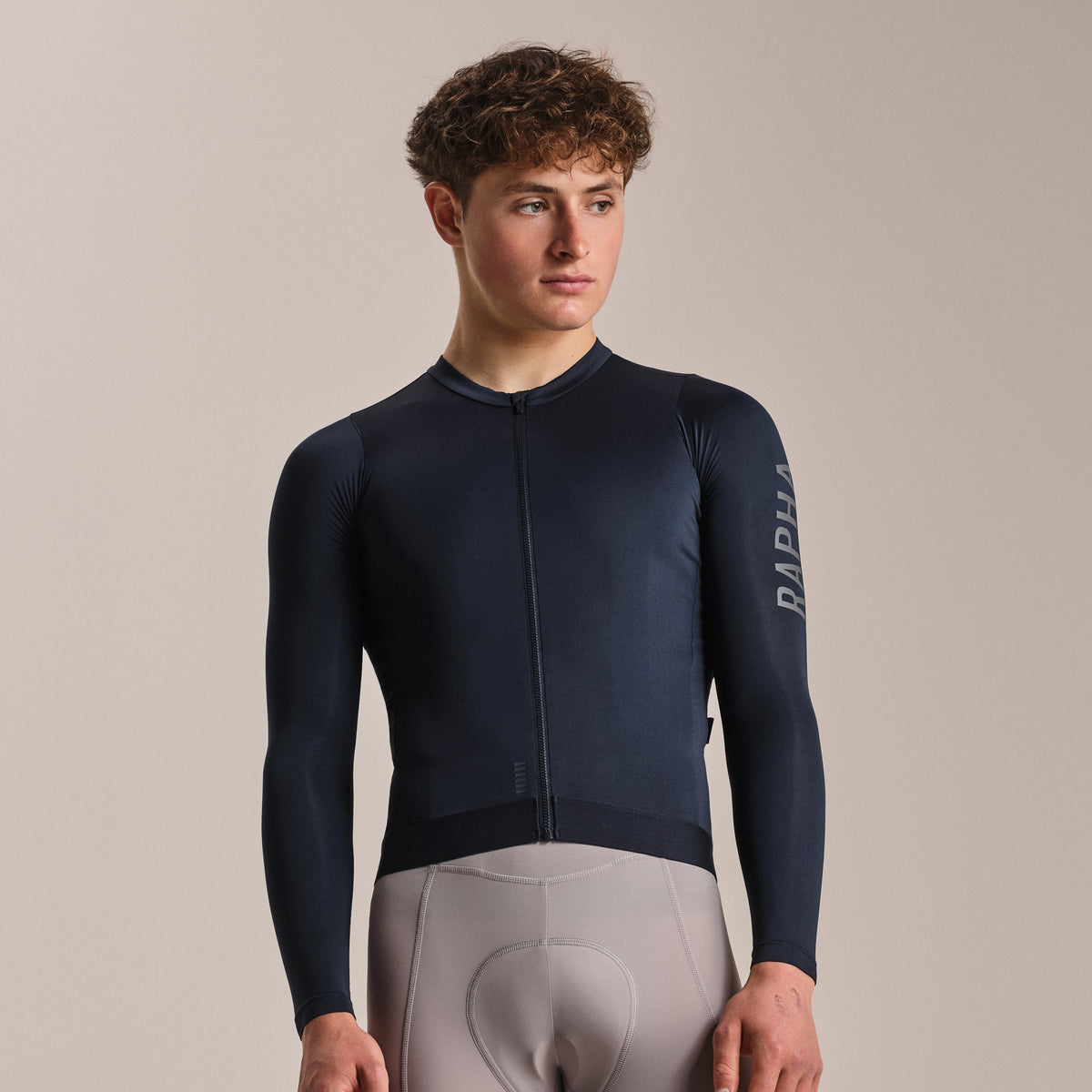 Men's Pro Team Long Sleeve Lightweight Jersey III - Carbon/Dark Grey