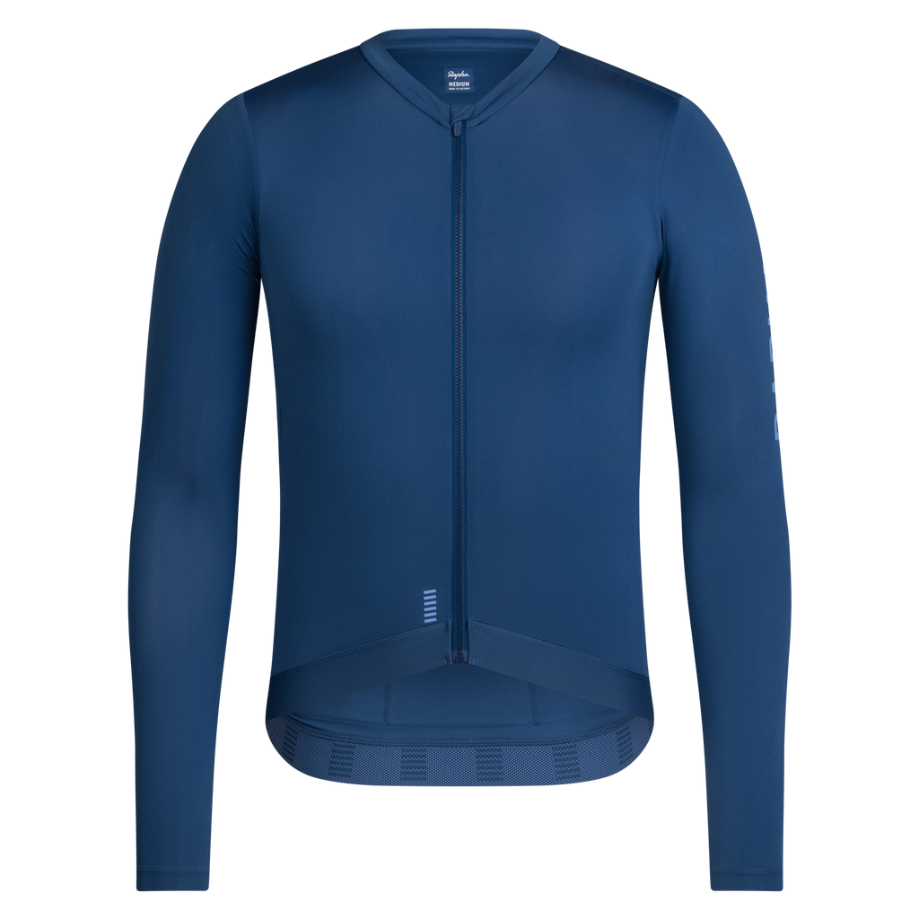 Men's Pro Team Long Sleeve Lightweight Jersey III - Denim Blue/Bluebell