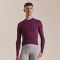 Men's Pro Team Long Sleeve Lightweight Jersey III - Plum/Deep Magenta