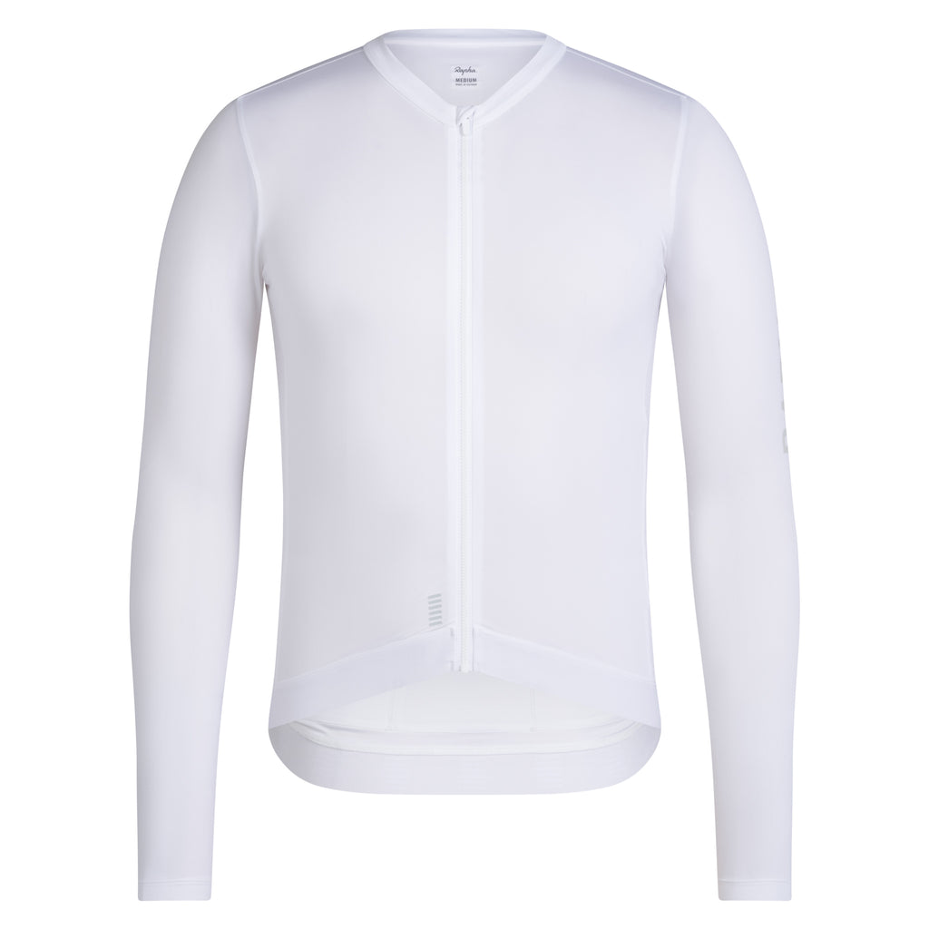 Men's Pro Team Long Sleeve Lightweight Jersey III - White/Silver