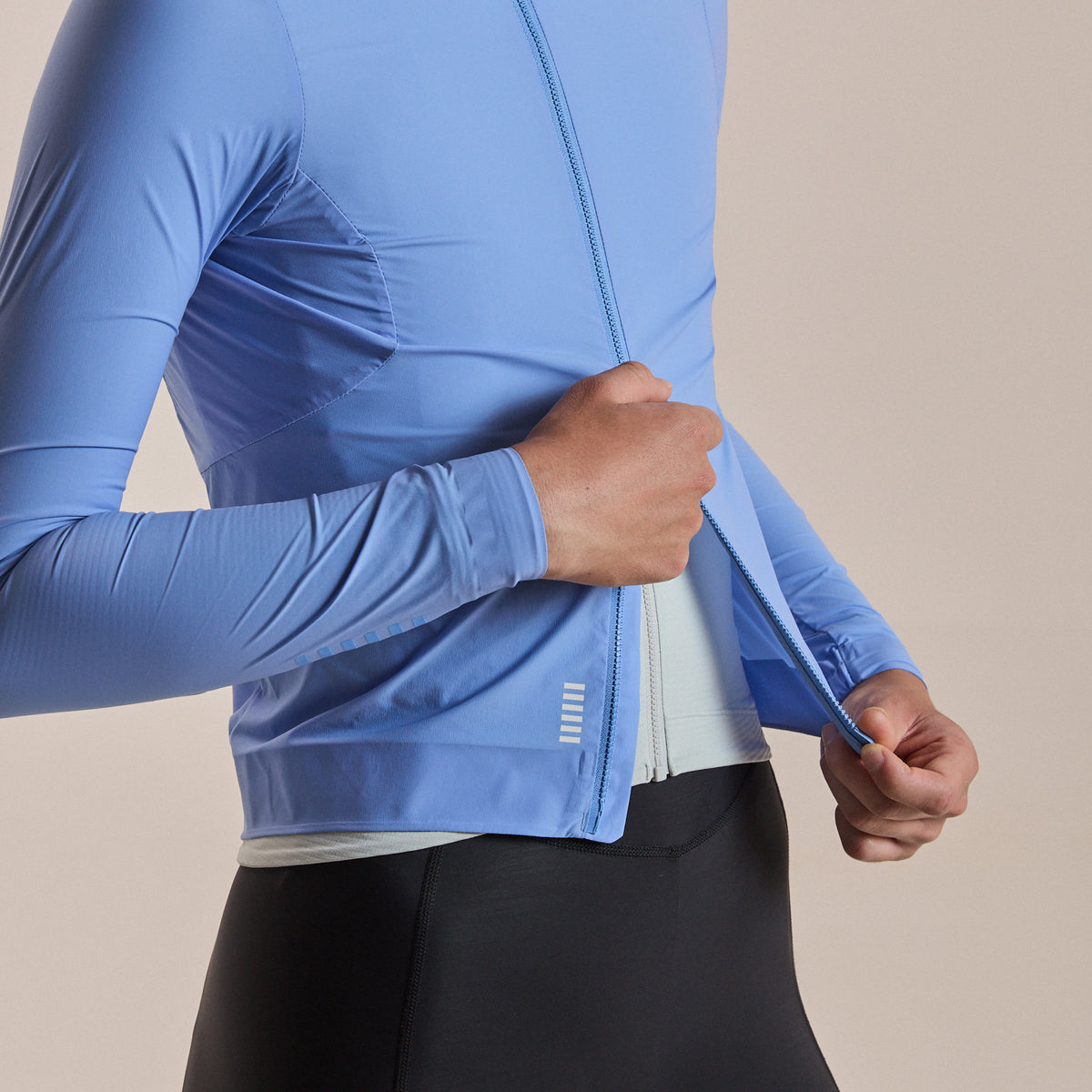 Women's Pro Team Lightweight Wind Jacket II - Bluebell/White