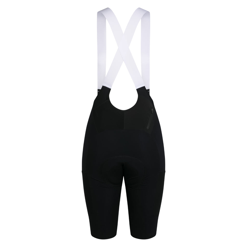 Women's Brevet Cargo Bib Shorts III - Black/White