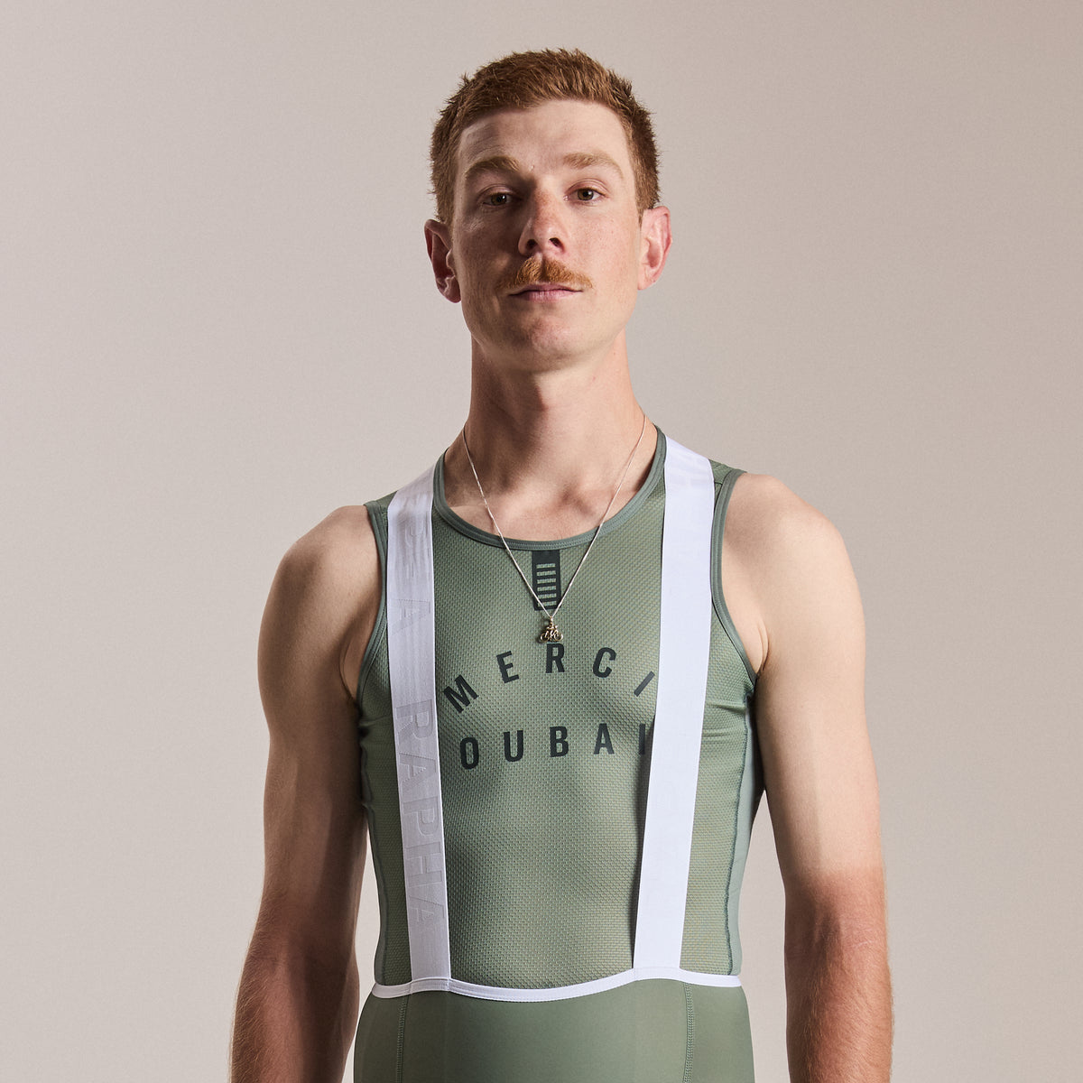 Men's Pro Team Sleeveless Race Base Layer - Laurel/Deep Forest