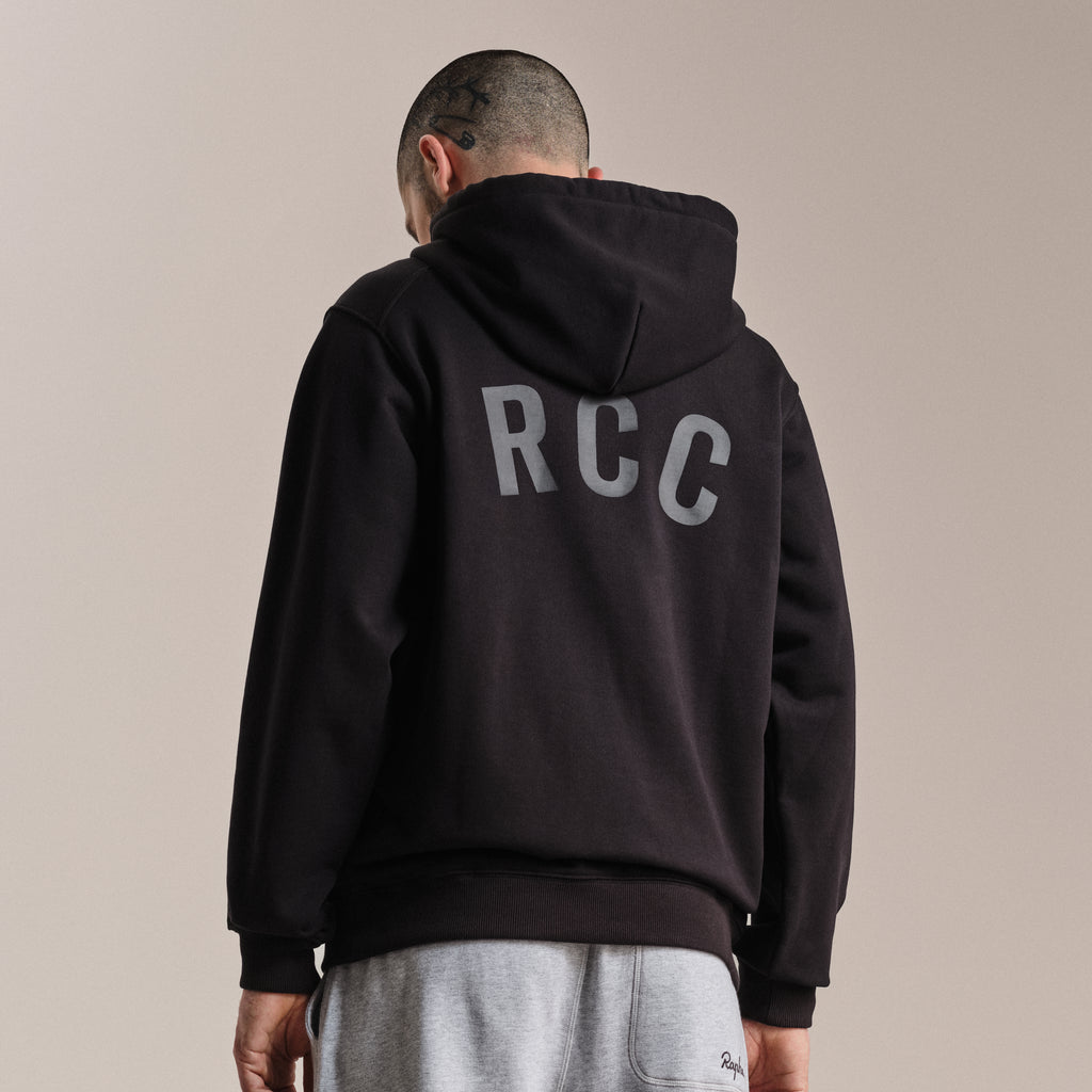 RCC Cotton Hoodie - Black/High-Vis Pink