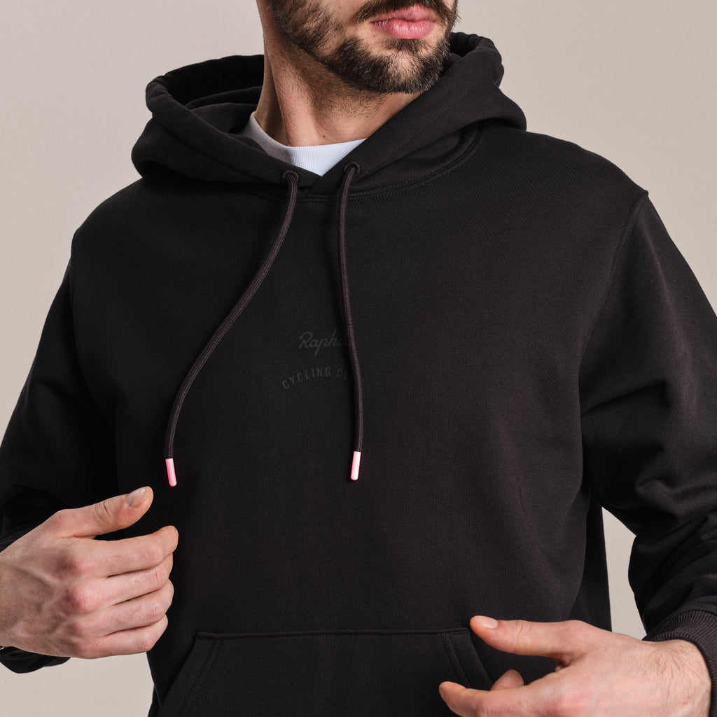 RCC Cotton Hoodie - Black/High-Vis Pink