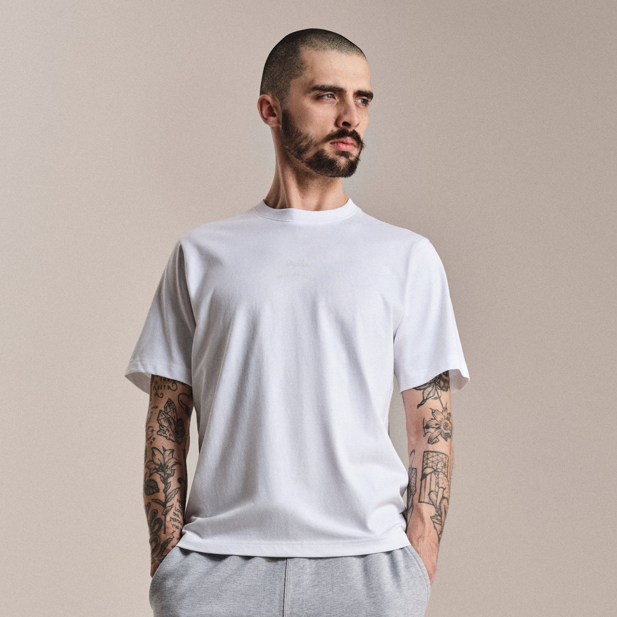 Men's RCC Cotton T-Shirt - White/Fog