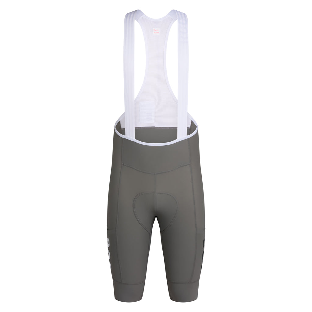 Men's RCC Pro Team Cargo Bib Shorts - Long - Smoke/White