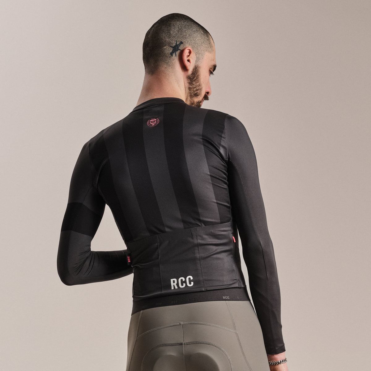 Men's RCC Pro Team Long Sleeve Lightweight Jersey - Stealth/Black