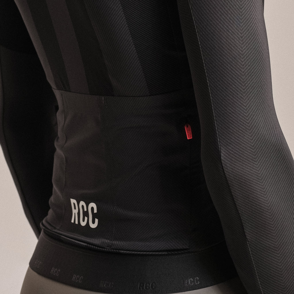 Men's RCC Pro Team Long Sleeve Lightweight Jersey - Stealth/Black